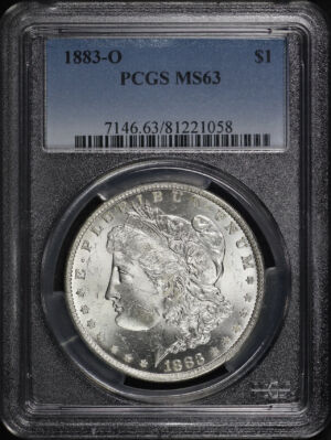 Obverse of this 1883-O Morgan Dollar PCGS MS-63