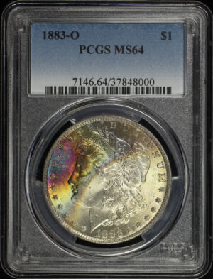 Obverse of this 1883-O Morgan Dollar PCGS MS-64