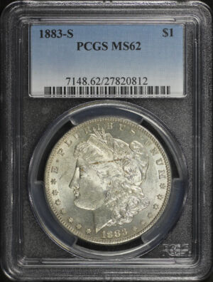 Obverse of this 1883-S Morgan Dollar PCGS MS-62