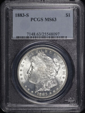 Obverse of this 1883-S Morgan Dollar PCGS MS-63