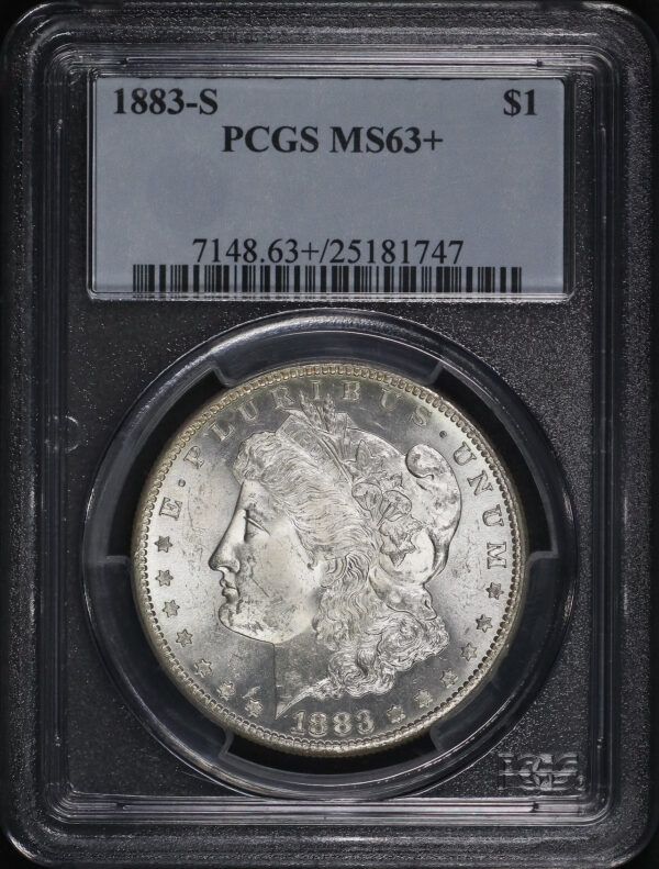 Obverse of this 1883-S Morgan Dollar PCGS MS-63+