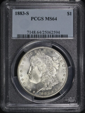 Obverse of this 1883-S Morgan Dollar PCGS MS-64