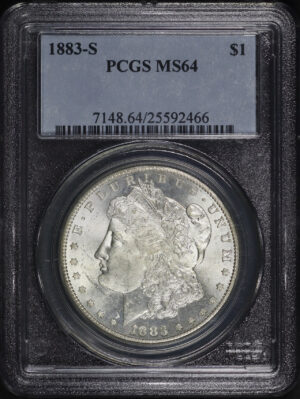 Obverse of this 1883-S Morgan Dollar PCGS MS-64