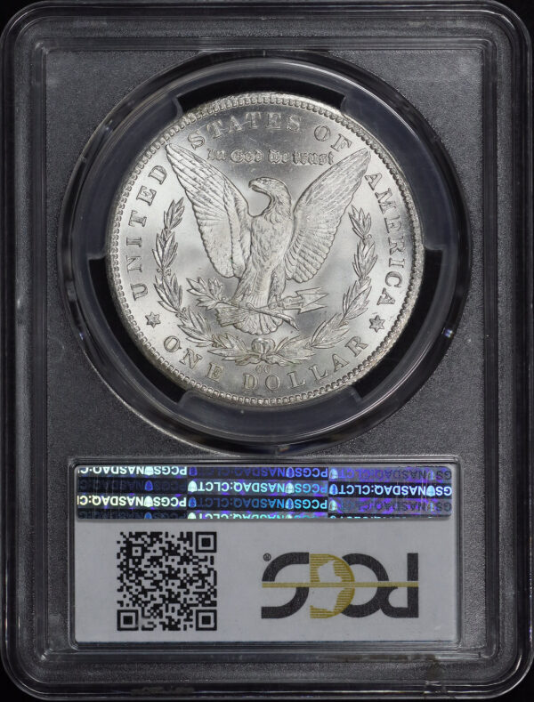 Reverse of this 1884-CC Morgan Dollar PCGS MS-63