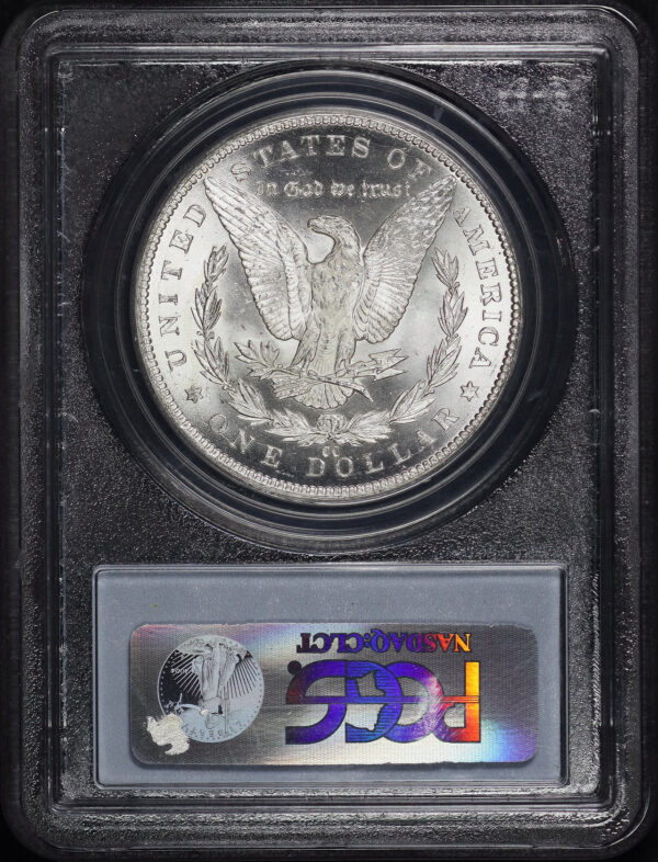 Reverse of this 1884-CC Morgan Dollar PCGS MS-64+