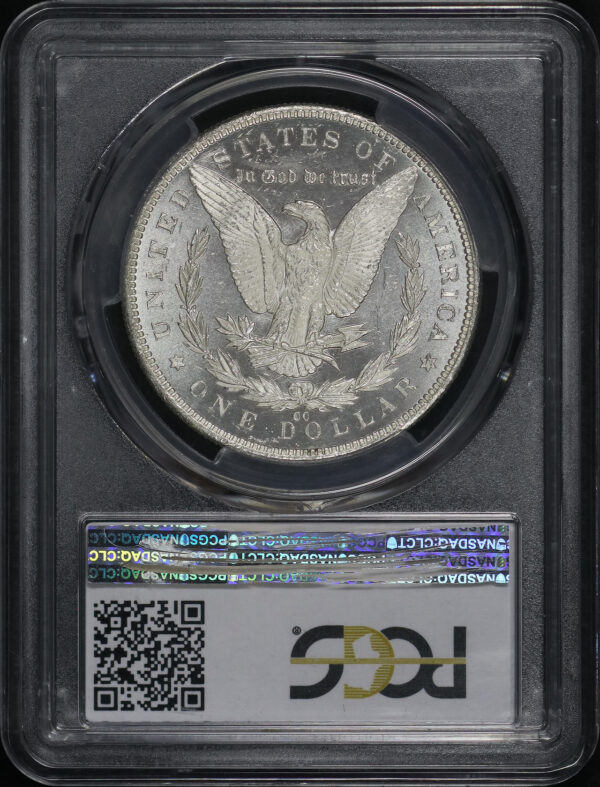 Reverse of this 1884-CC Morgan Dollar PCGS MS-64+ PL CAC
