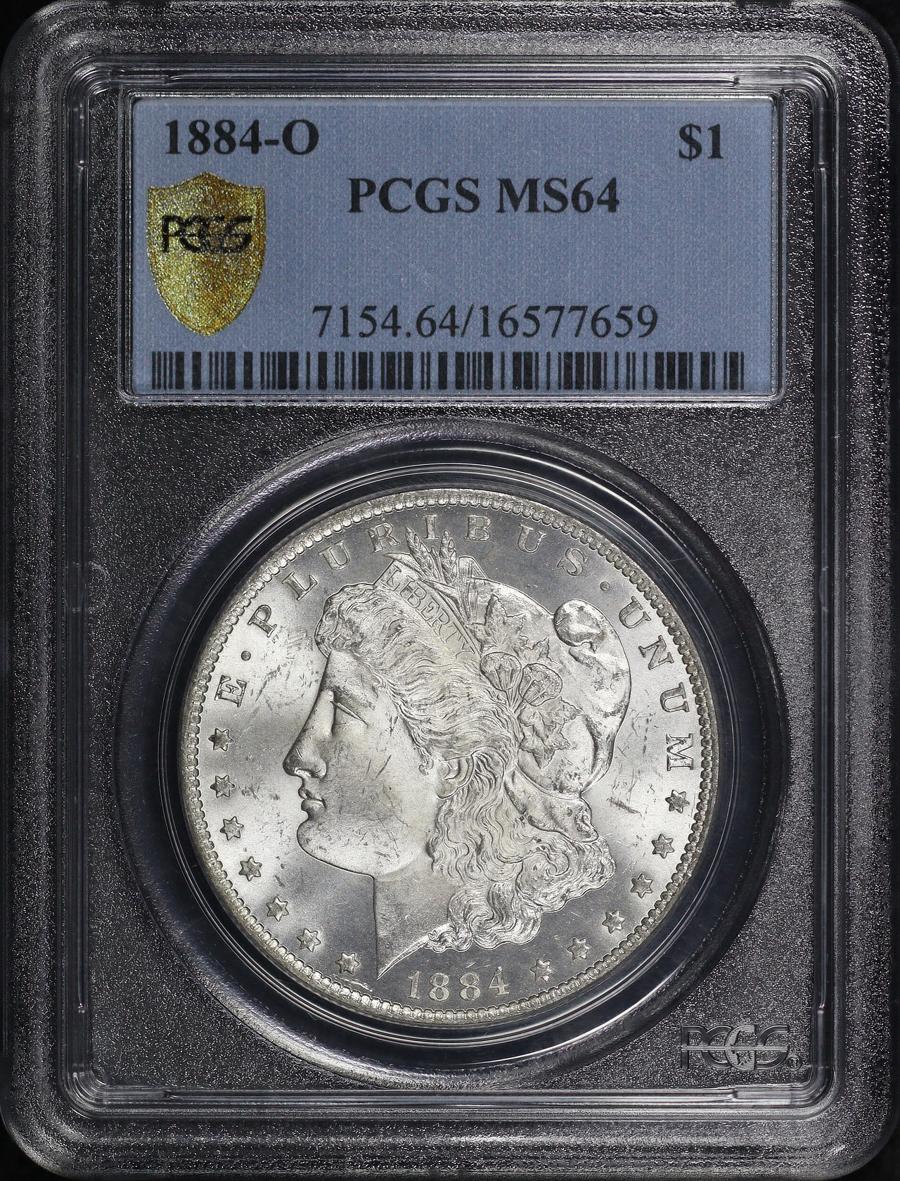 Obverse of this 1884-O Morgan Dollar PCGS MS-64