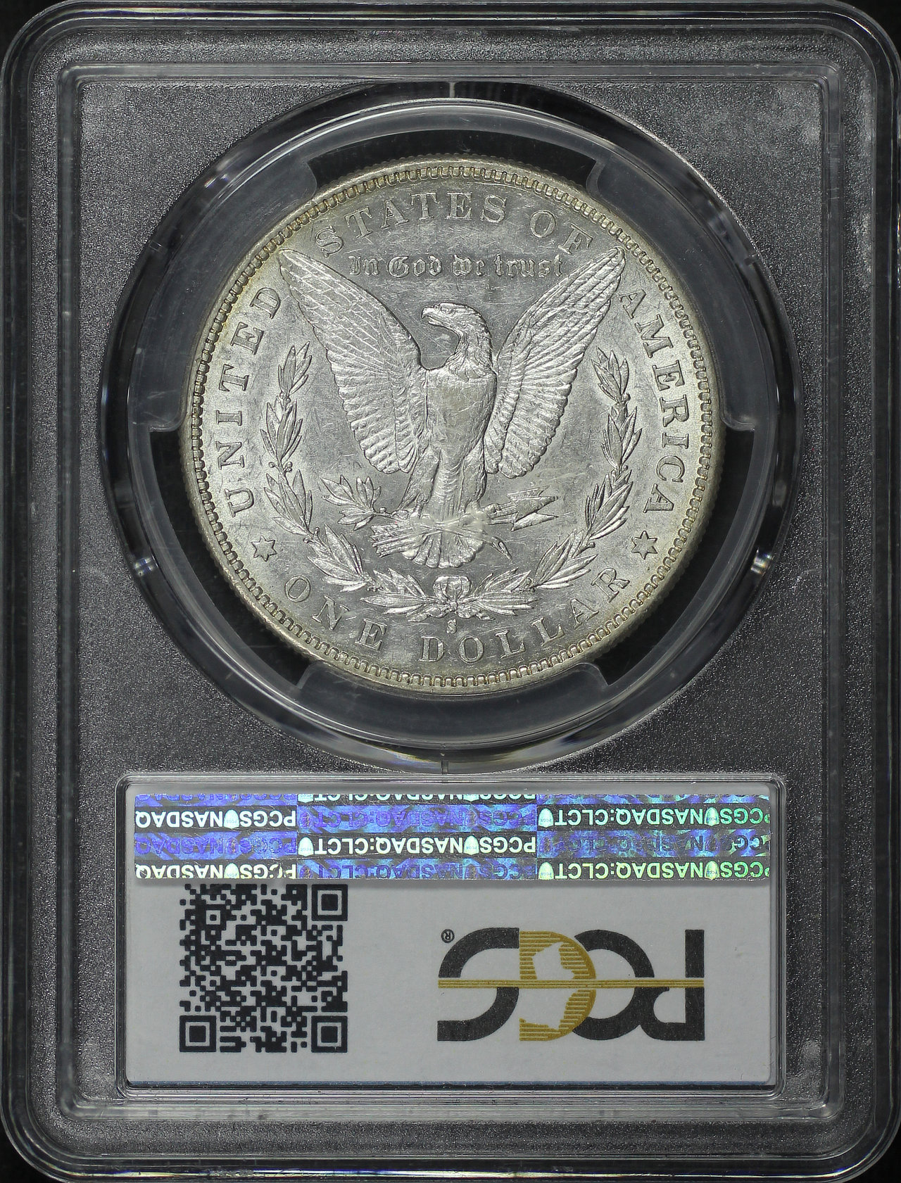 Reverse of this 1884-S Morgan Dollar PCGS AU-50