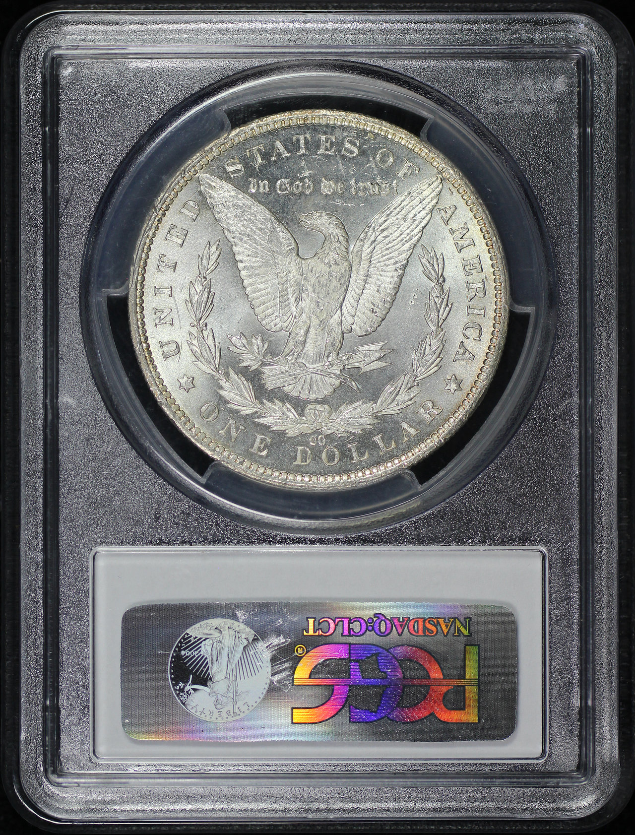 Reverse of this 1885-CC Morgan Dollar PCGS MS-62