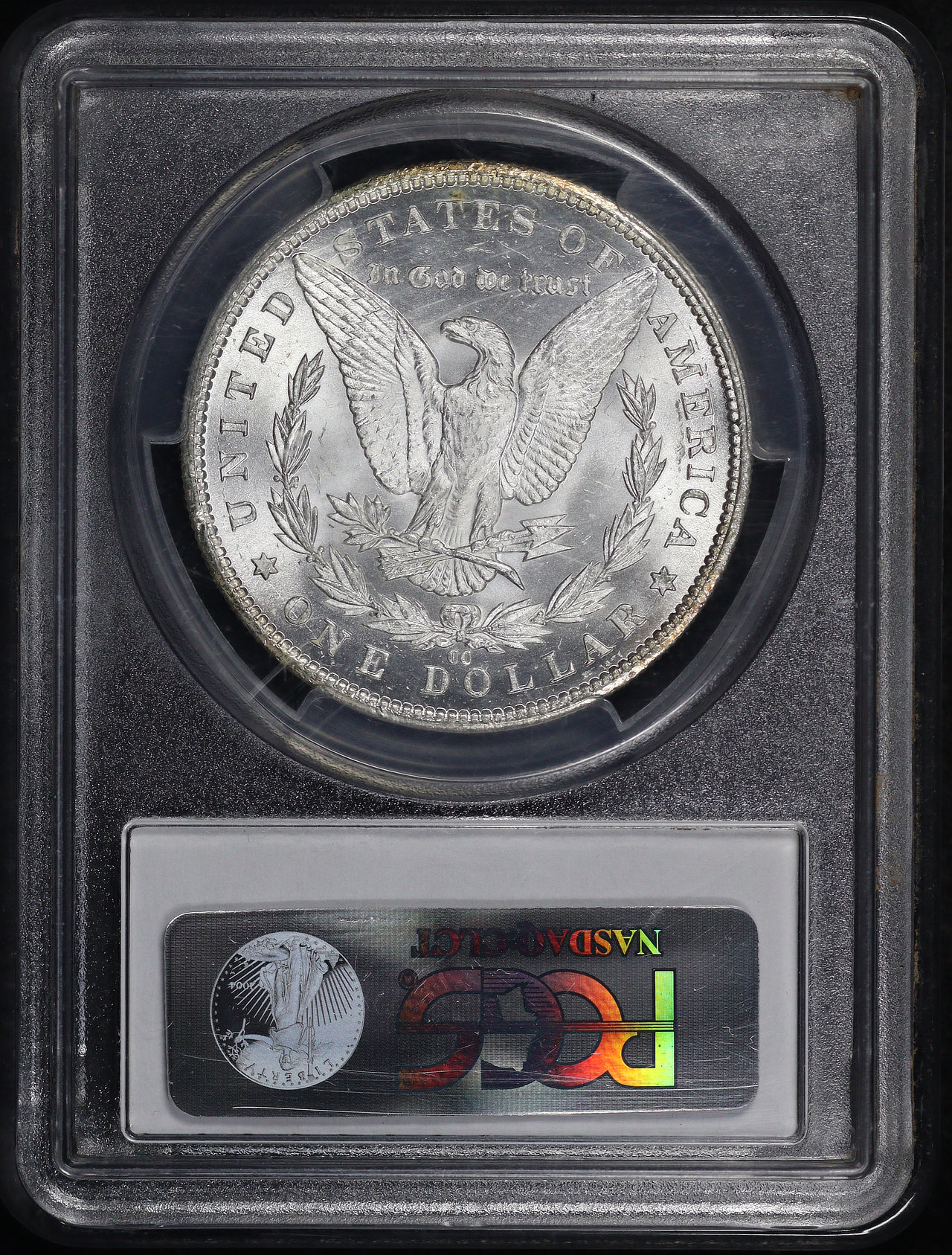 Reverse of this 1885-CC Morgan Dollar PCGS MS-63
