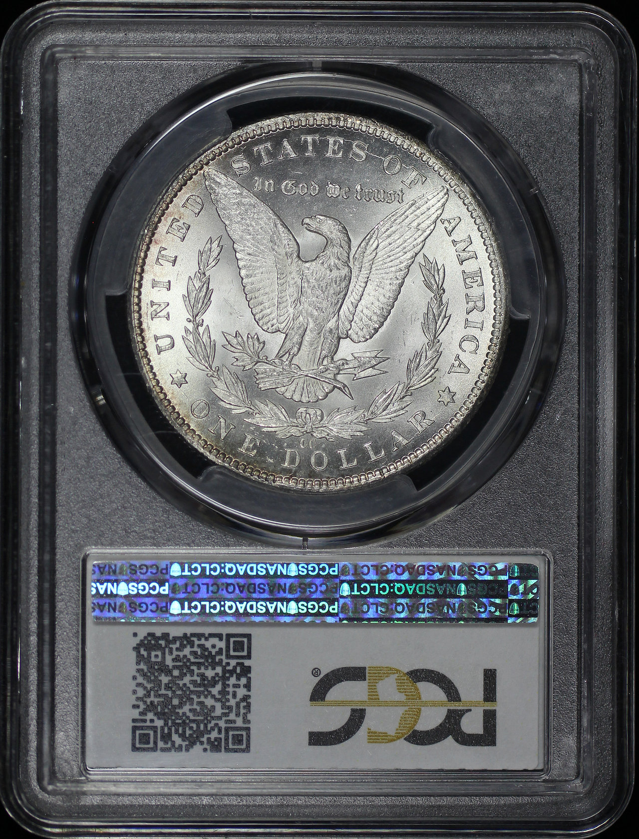 Reverse of this 1885-CC Morgan Dollar PCGS MS-63
