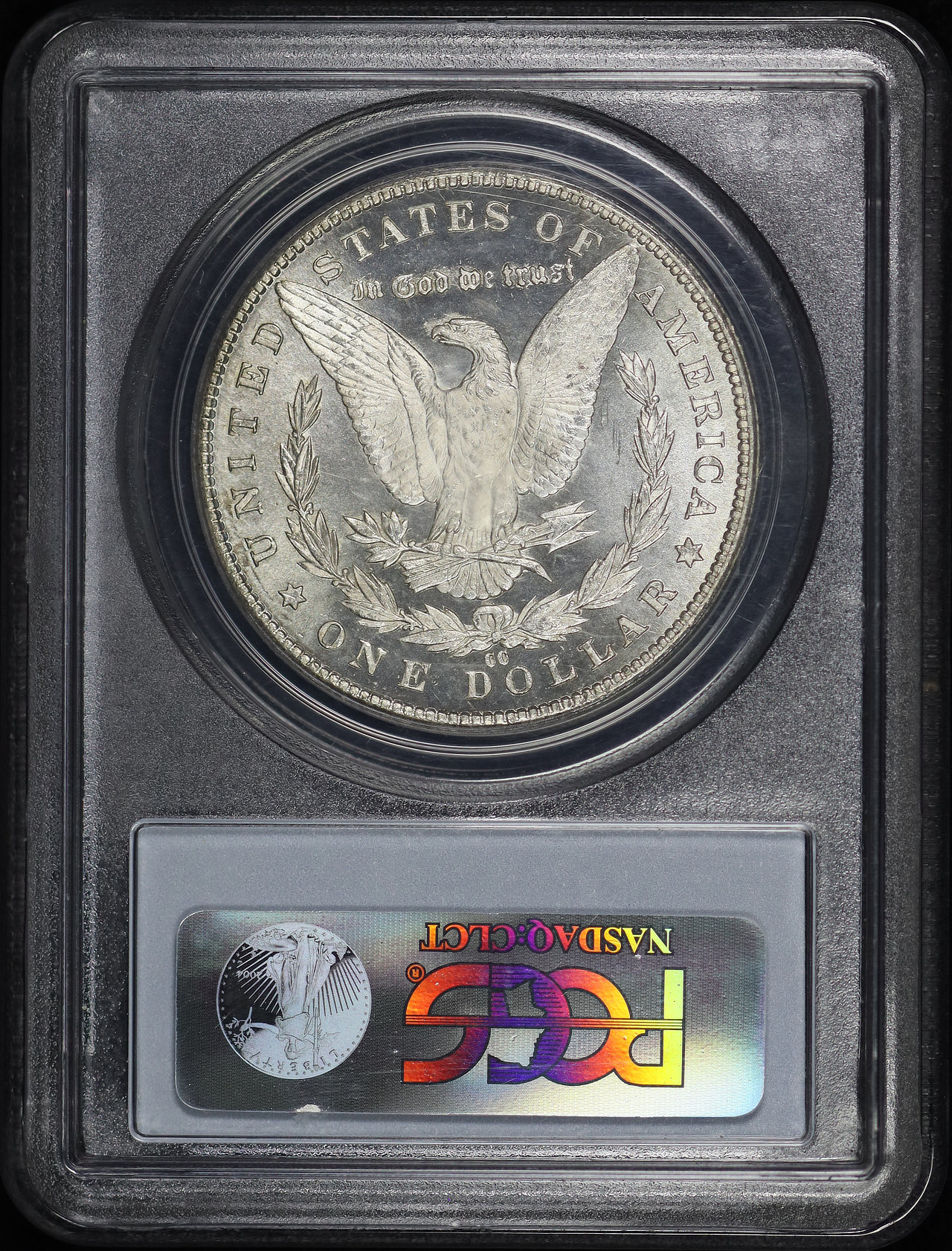 Reverse of this 1885-CC Morgan Dollar PCGS MS-64