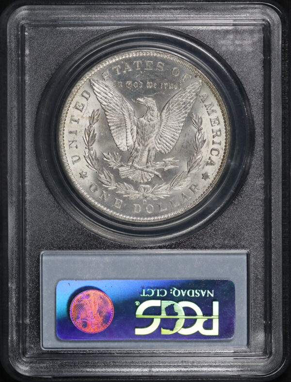 Reverse of this 1885-O Morgan Dollar GSA Hoard PCGS MS-63