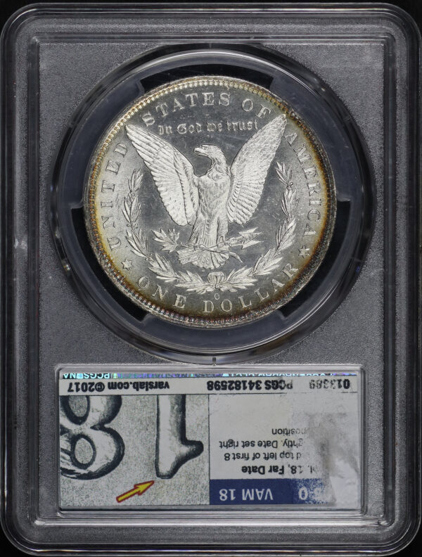 Reverse of this 1885-O Morgan Dollar PCGS MS-63 PL