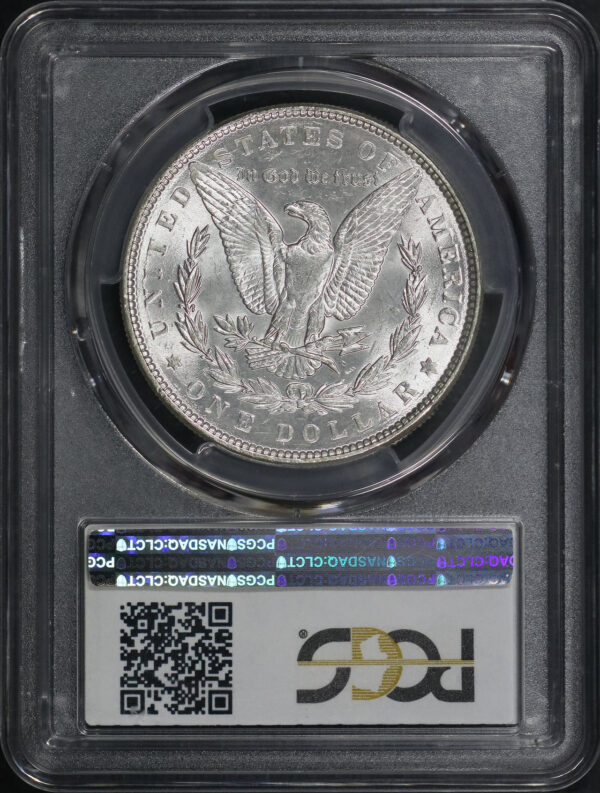 Reverse of this 1886 Morgan Dollar PCGS MS-64+