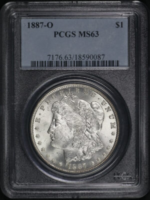 Obverse of this 1887-O Morgan Dollar PCGS MS-63