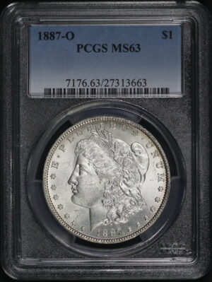 Obverse of this 1887-O Morgan Dollar PCGS MS-63