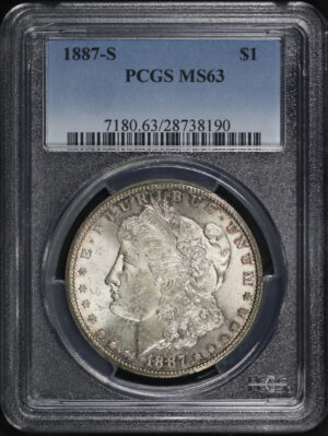 Obverse of this 1887-S Morgan Dollar PCGS MS-63