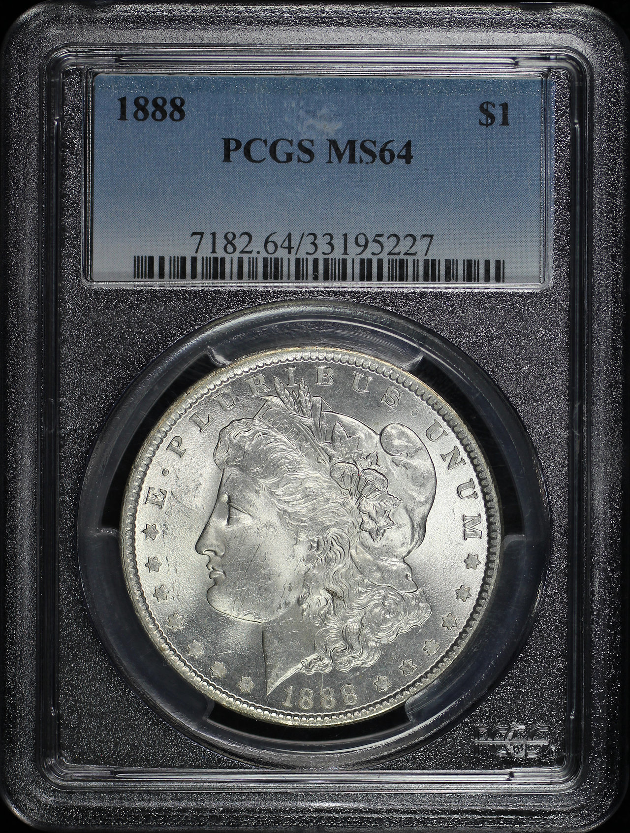 Obverse of this 1888 Morgan Dollar PCGS MS-64