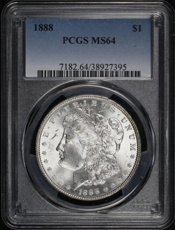 Obverse of this 1888 Morgan Dollar PCGS MS-64