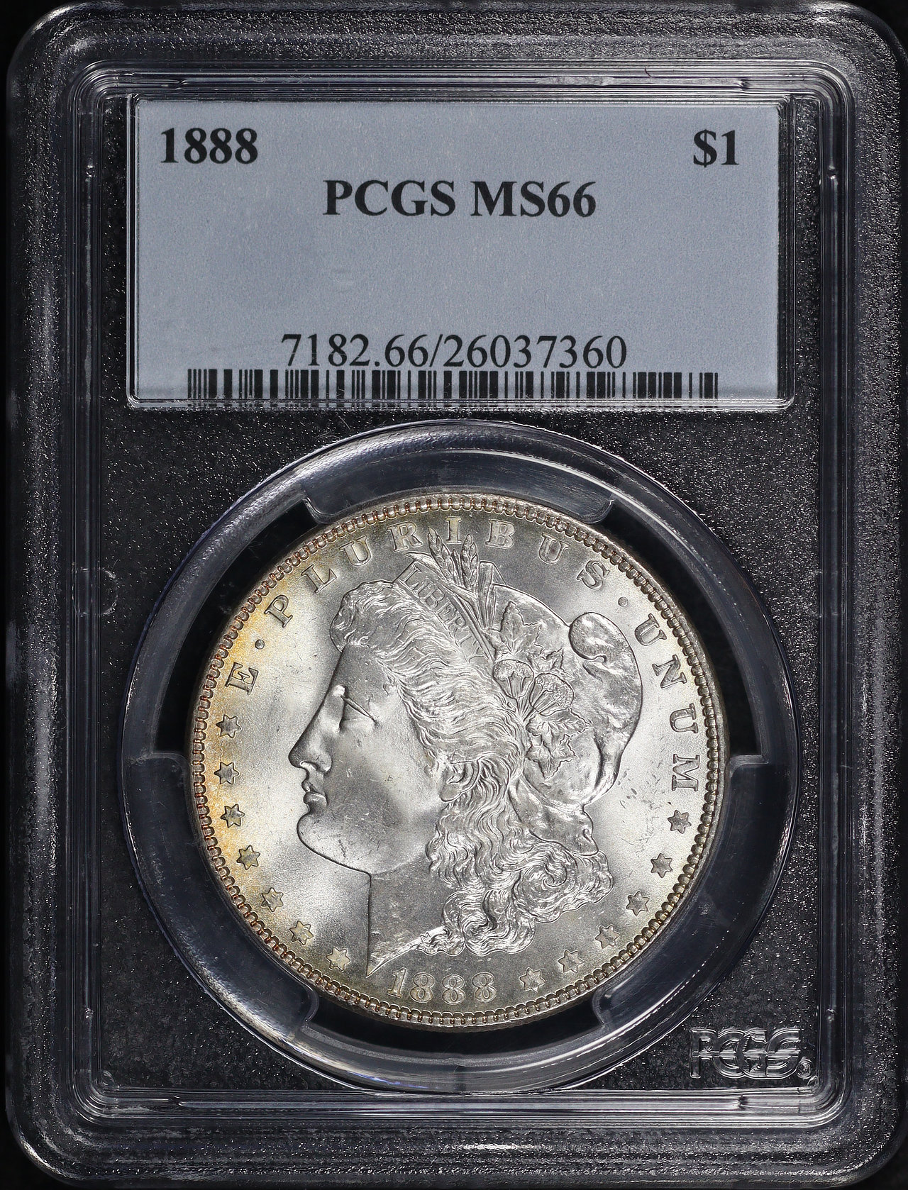 Obverse of this 1888 Morgan Dollar PCGS MS-66