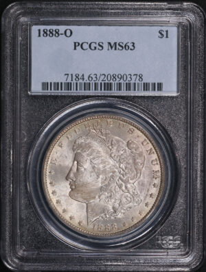 Obverse of this 1888-O Morgan Dollar PCGS MS-63