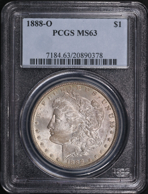 Obverse of this 1888-O Morgan Dollar PCGS MS-63