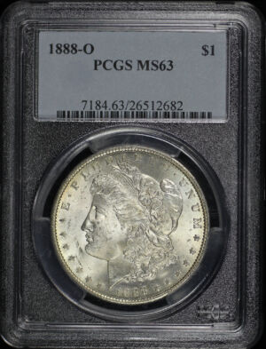 Obverse of this 1888-O Morgan Dollar PCGS MS-63