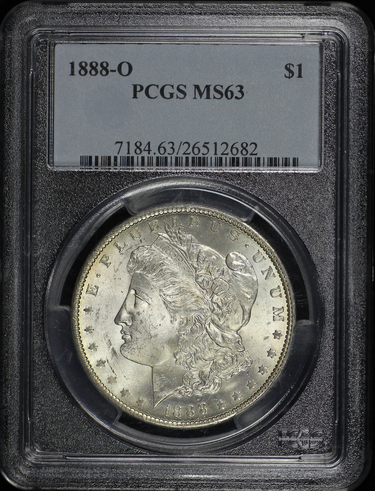 Obverse of this 1888-O Morgan Dollar PCGS MS-63