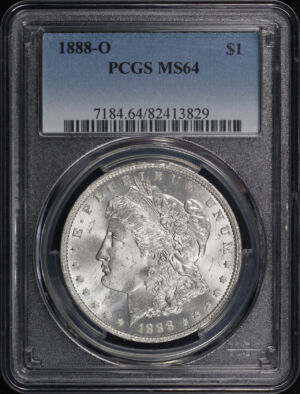 Obverse of this 1888-O Morgan Dollar PCGS MS-64