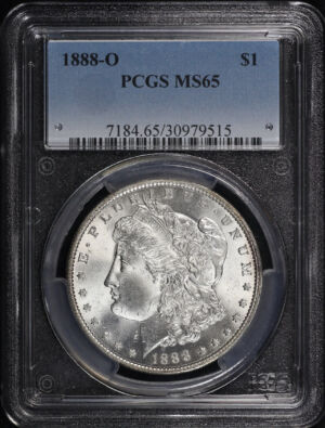 Obverse of this 1888-O Morgan Dollar PCGS MS-65