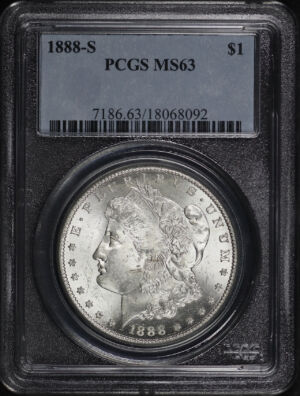 Obverse of this 1888-S Morgan Dollar PCGS MS-63