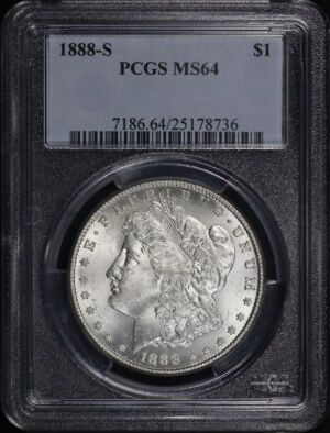 Obverse of this 1888-S Morgan Dollar PCGS MS-64