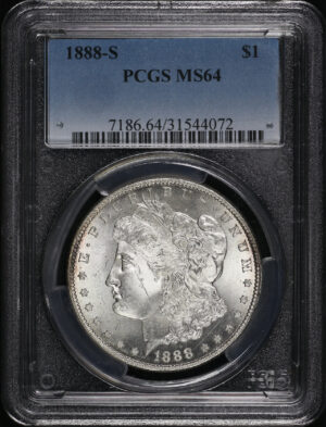 Obverse of this 1888-S Morgan Dollar PCGS MS-64