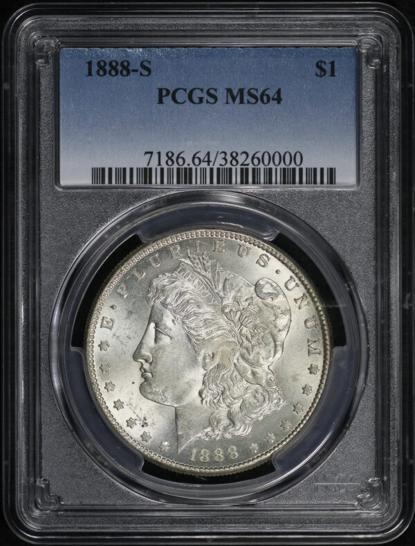 Obverse of this 1888-S Morgan Dollar PCGS MS-64