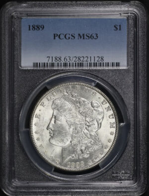 Obverse of this 1889 Morgan Dollar PCGS MS-63