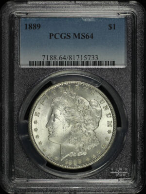 Obverse of this 1889 Morgan Dollar PCGS MS-64