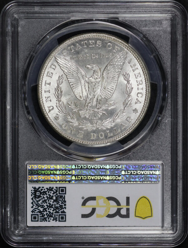 Reverse of this 1889 Morgan Dollar PCGS MS-65