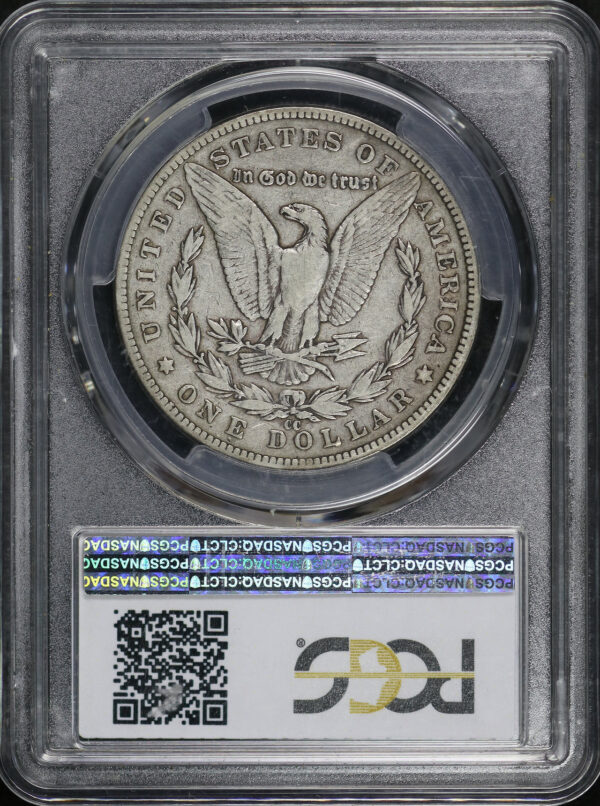 Reverse of this 1889-CC Morgan Dollar PCGS VF-20