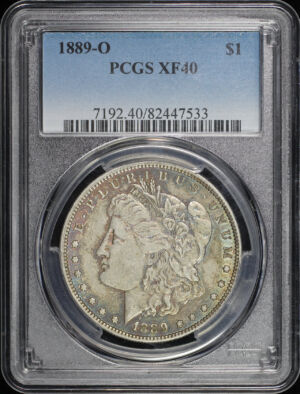 Obverse of this 1889-O Morgan Dollar PCGS XF-40