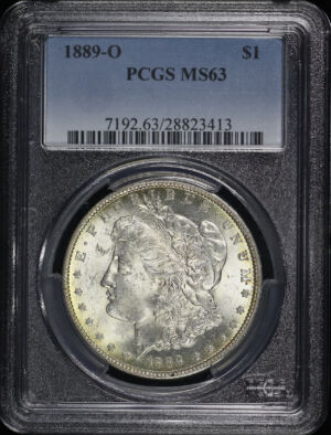 Obverse of this 1889-O Morgan Dollar PCGS MS-63