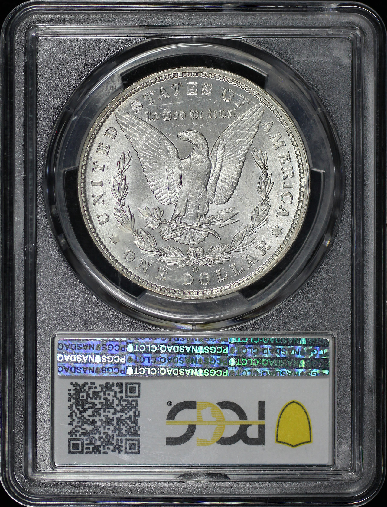 Reverse of this 1889-O Morgan Dollar PCGS MS-63