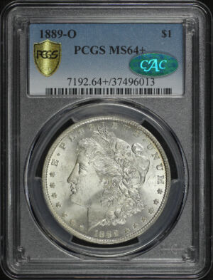 Obverse of this 1889-O Morgan Dollar PCGS MS-64+ CAC