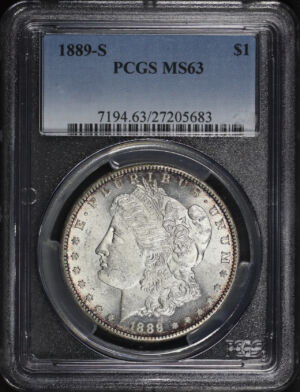 Obverse of this 1889-S Morgan Dollar PCGS MS-63