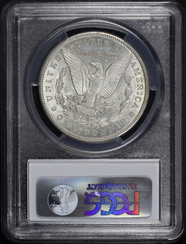 Reverse of this 1890-CC Morgan Dollar PCGS AU-58