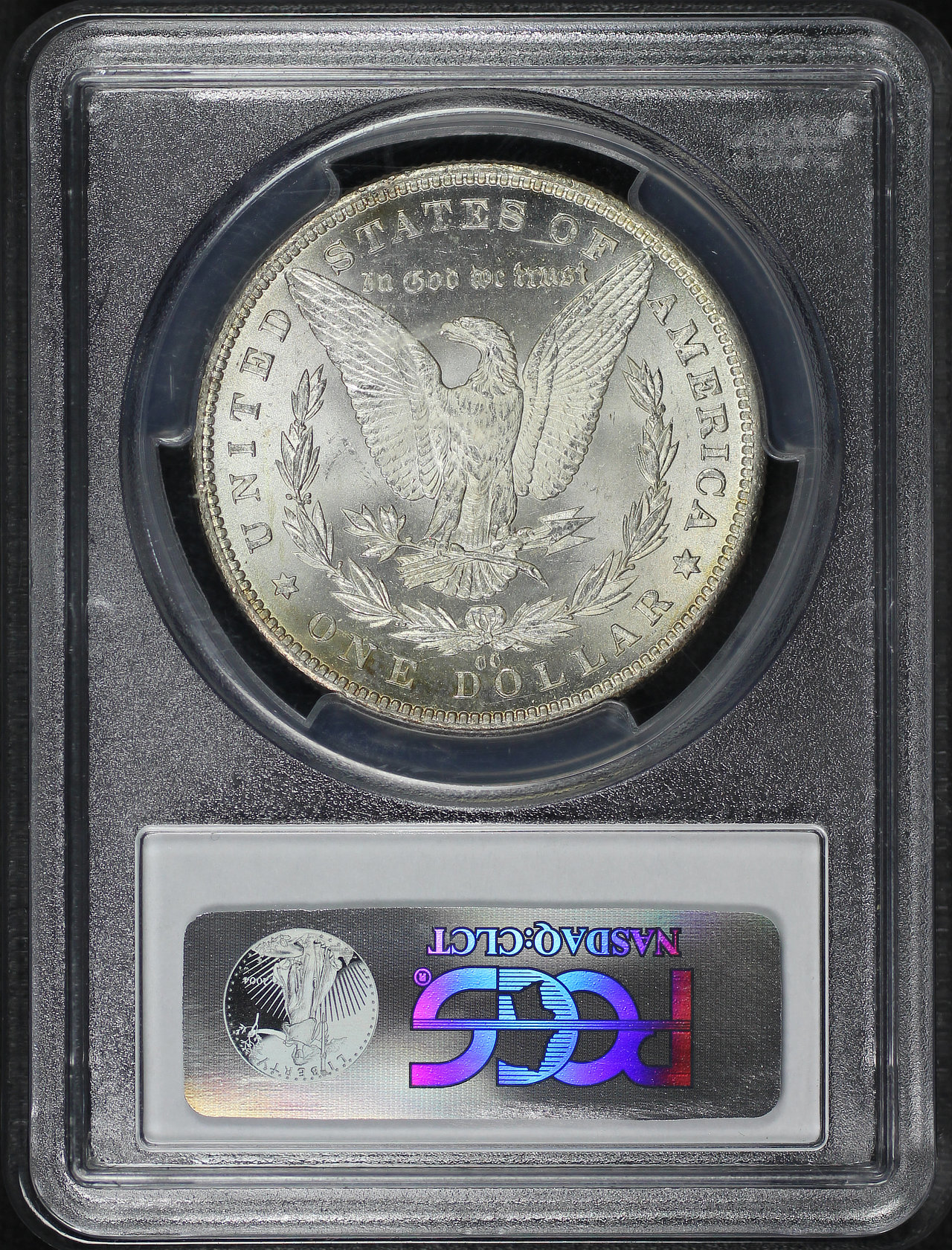 Reverse of this 1890-CC Morgan Dollar PCGS MS-62