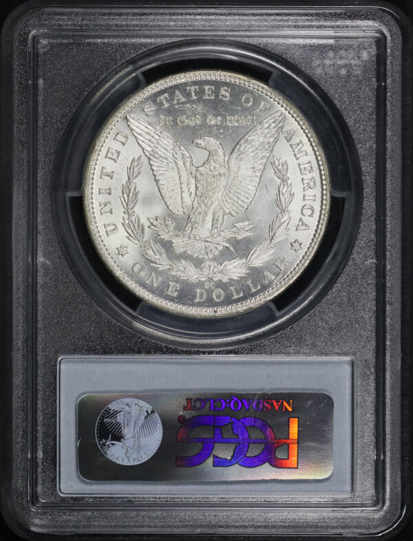 Reverse of this 1890-CC Morgan Dollar PCGS MS-64