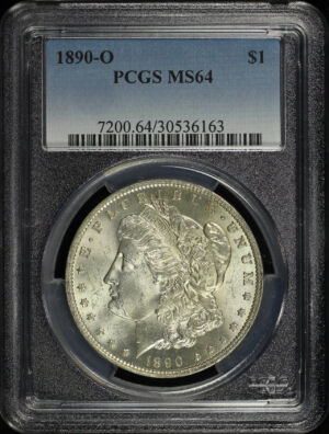 Obverse of this 1890-O Morgan Dollar PCGS MS-64