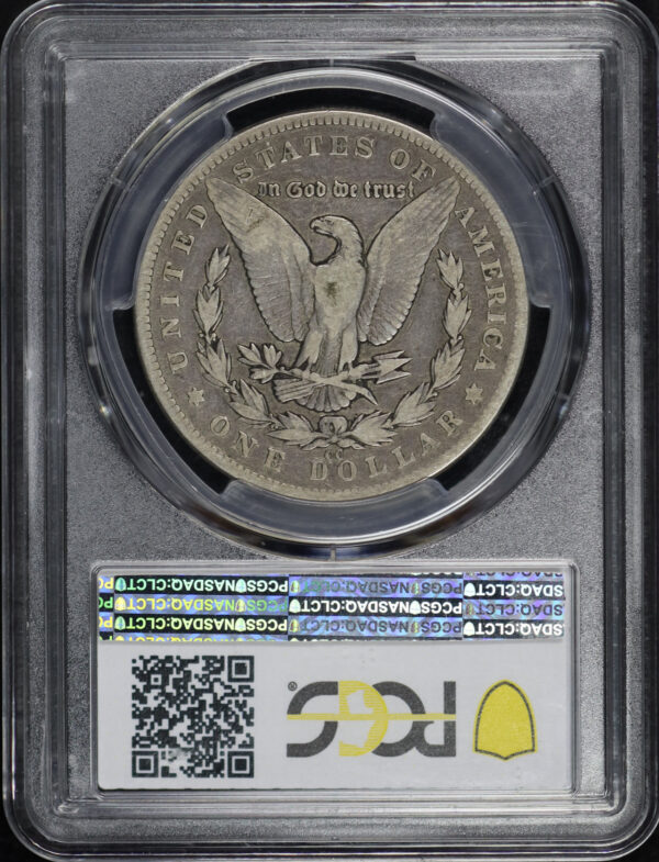 Reverse of this 1891-CC Morgan Dollar PCGS VG-10