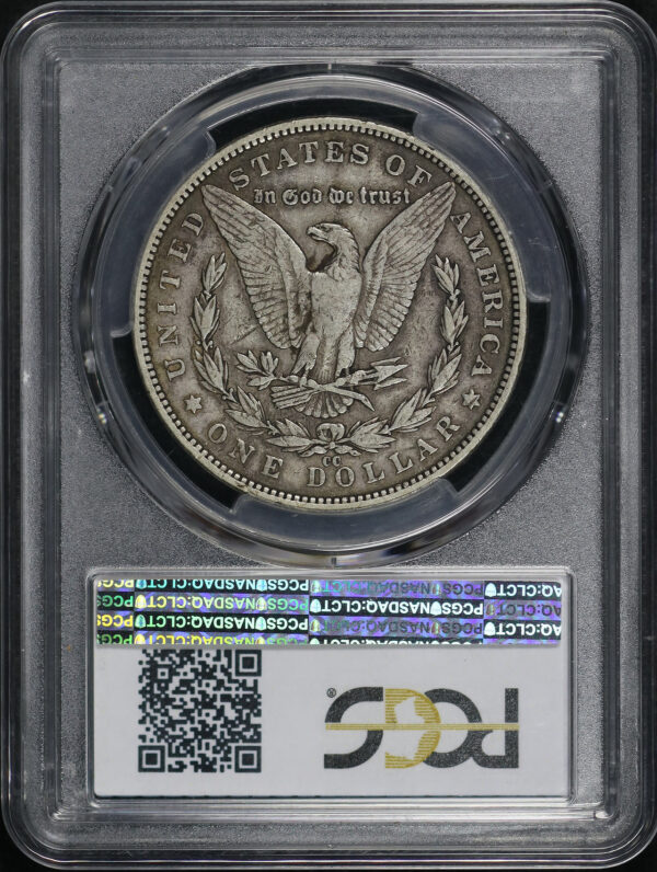 Reverse of this 1891-CC Morgan Dollar PCGS VF-30